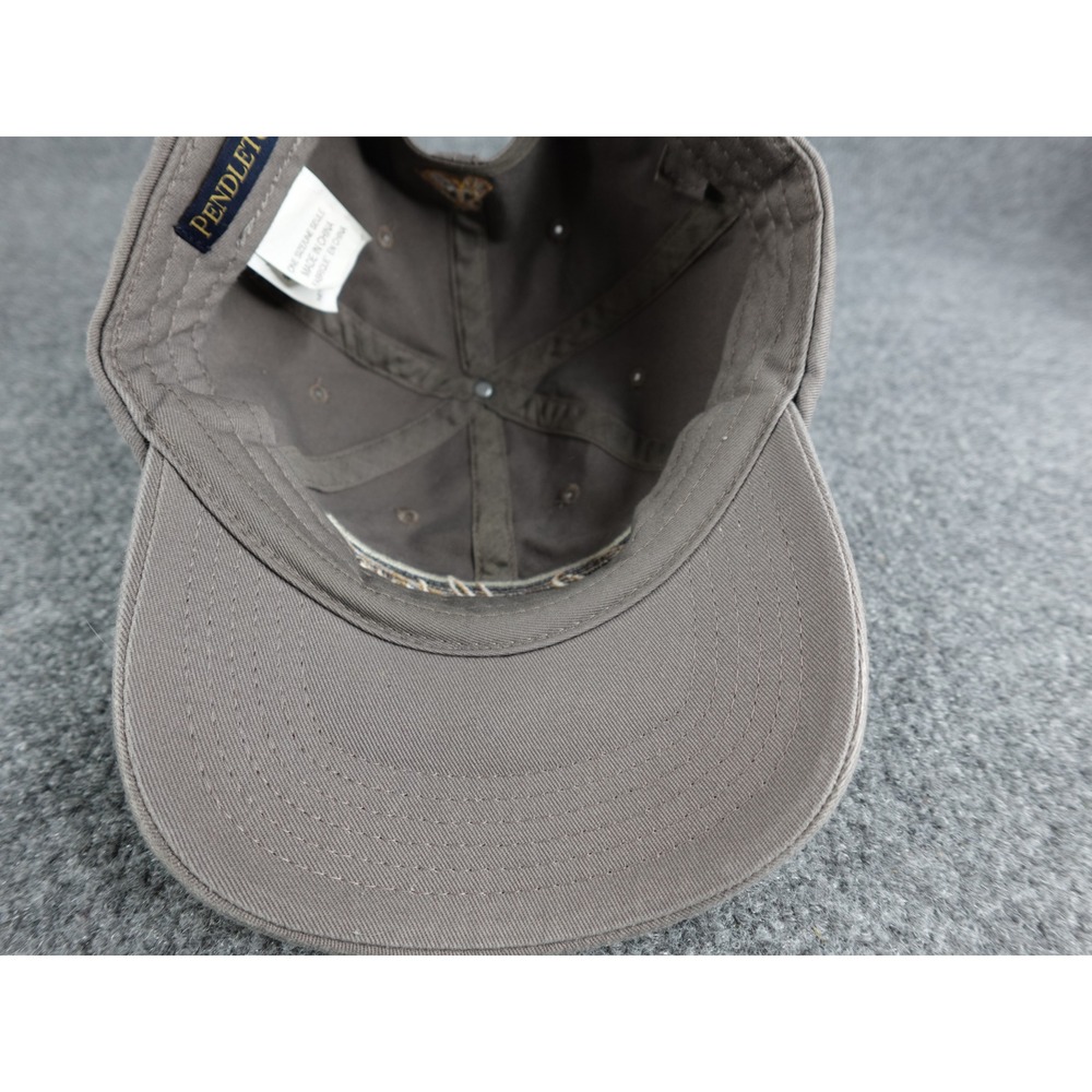 Pendleton Baseball Cap Gray Embroidered Logo Teep… - image 6